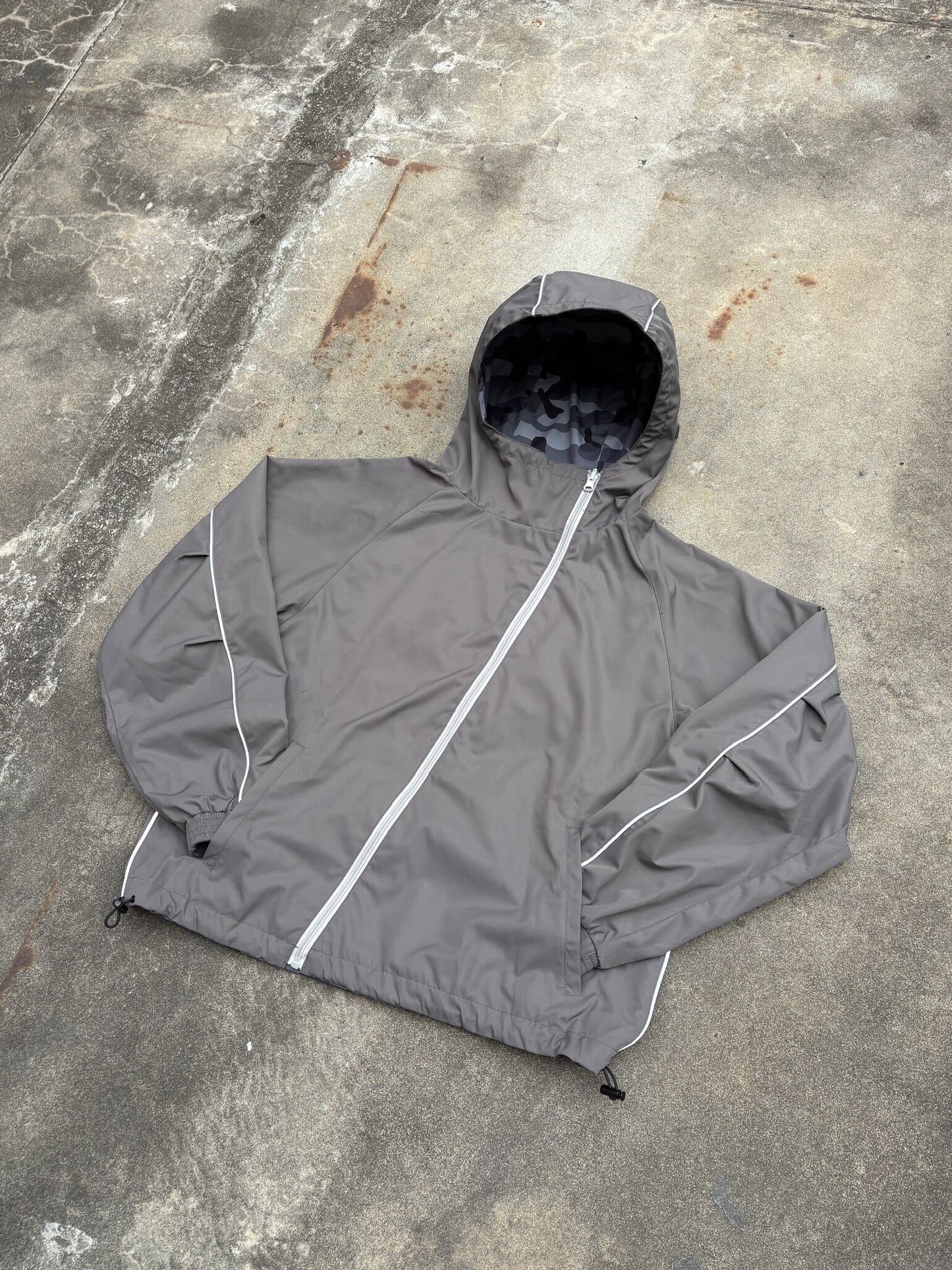 Reversible Nylon Zip Jacket