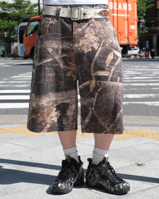 Star logo half shorts / Tree