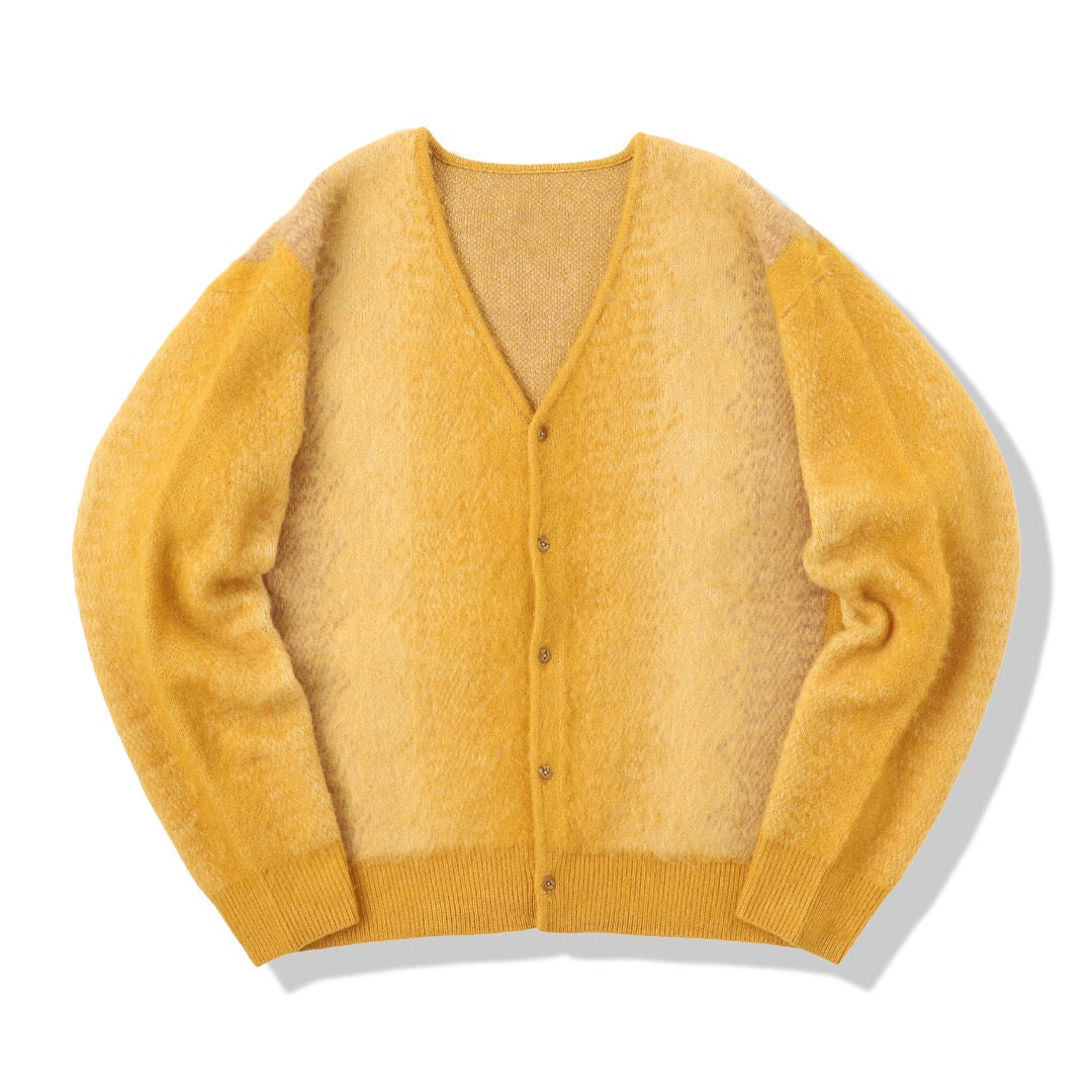 Gradation stripe cardigan free