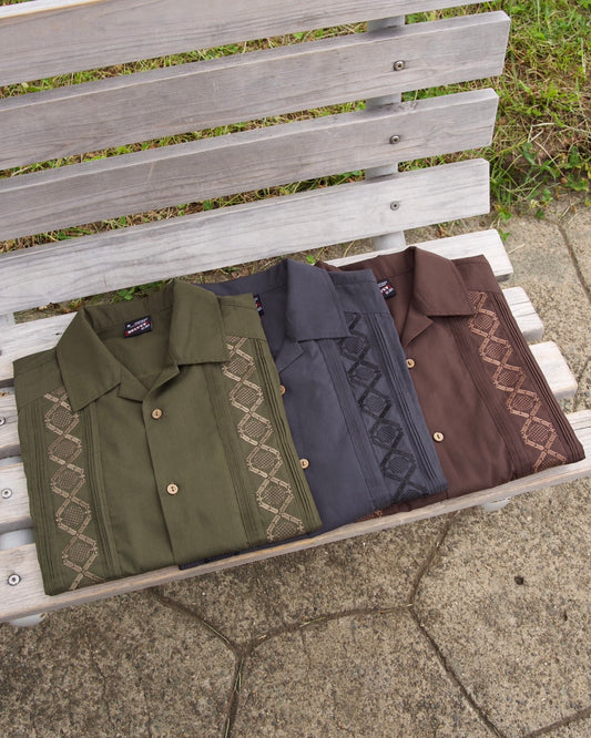 Plant pattern Cuba shirt