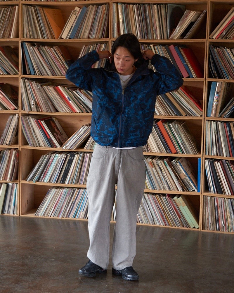 Reversible camo nylon jacket