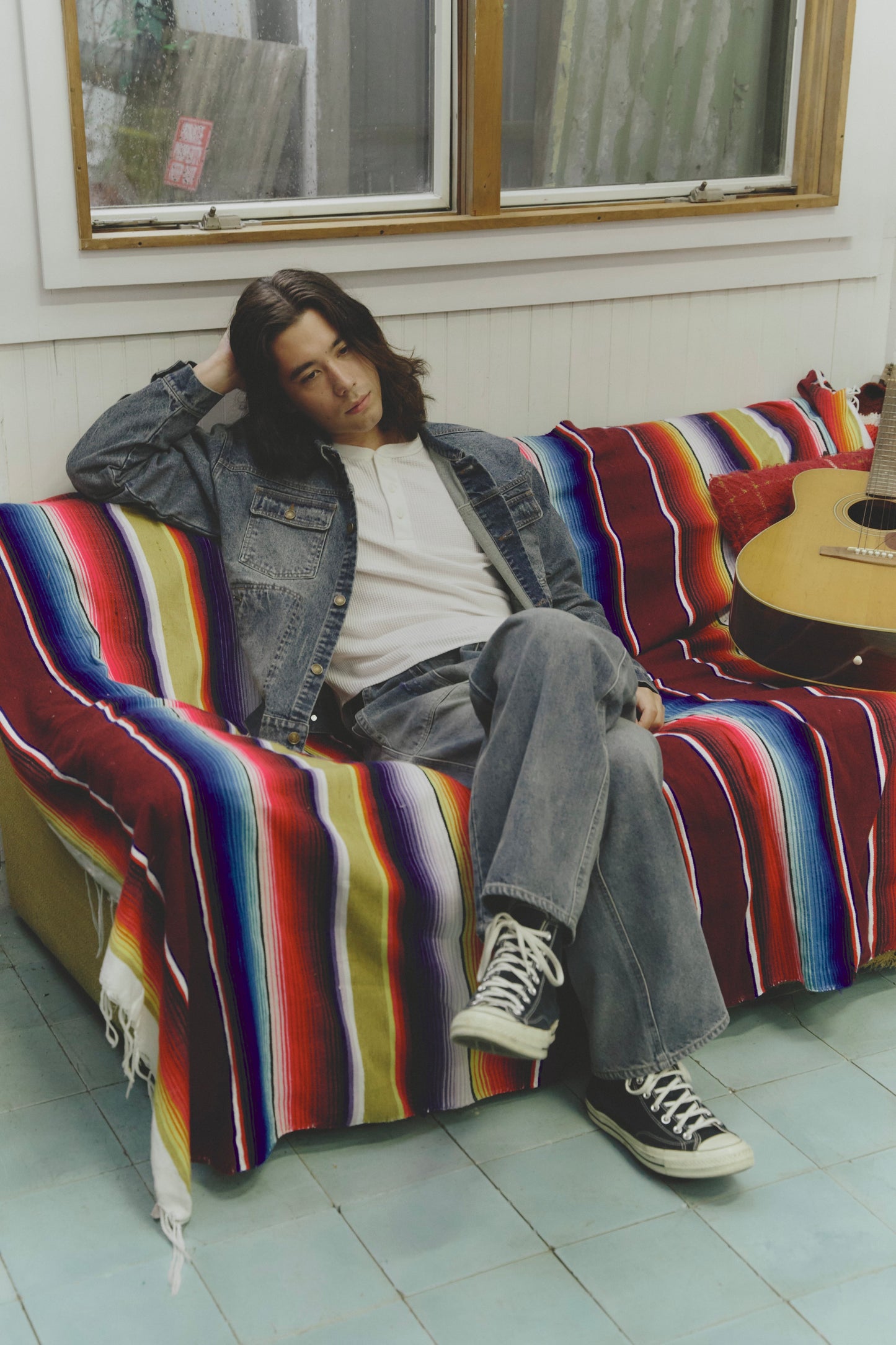 Damage baker denim pants