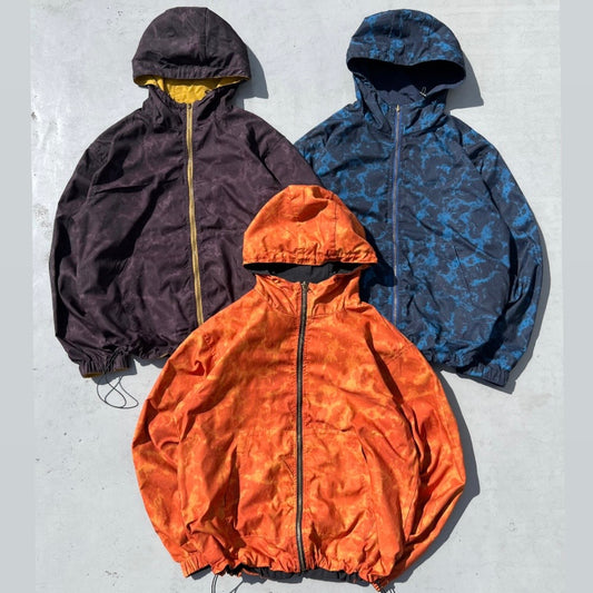 Reversible camo nylon jacket