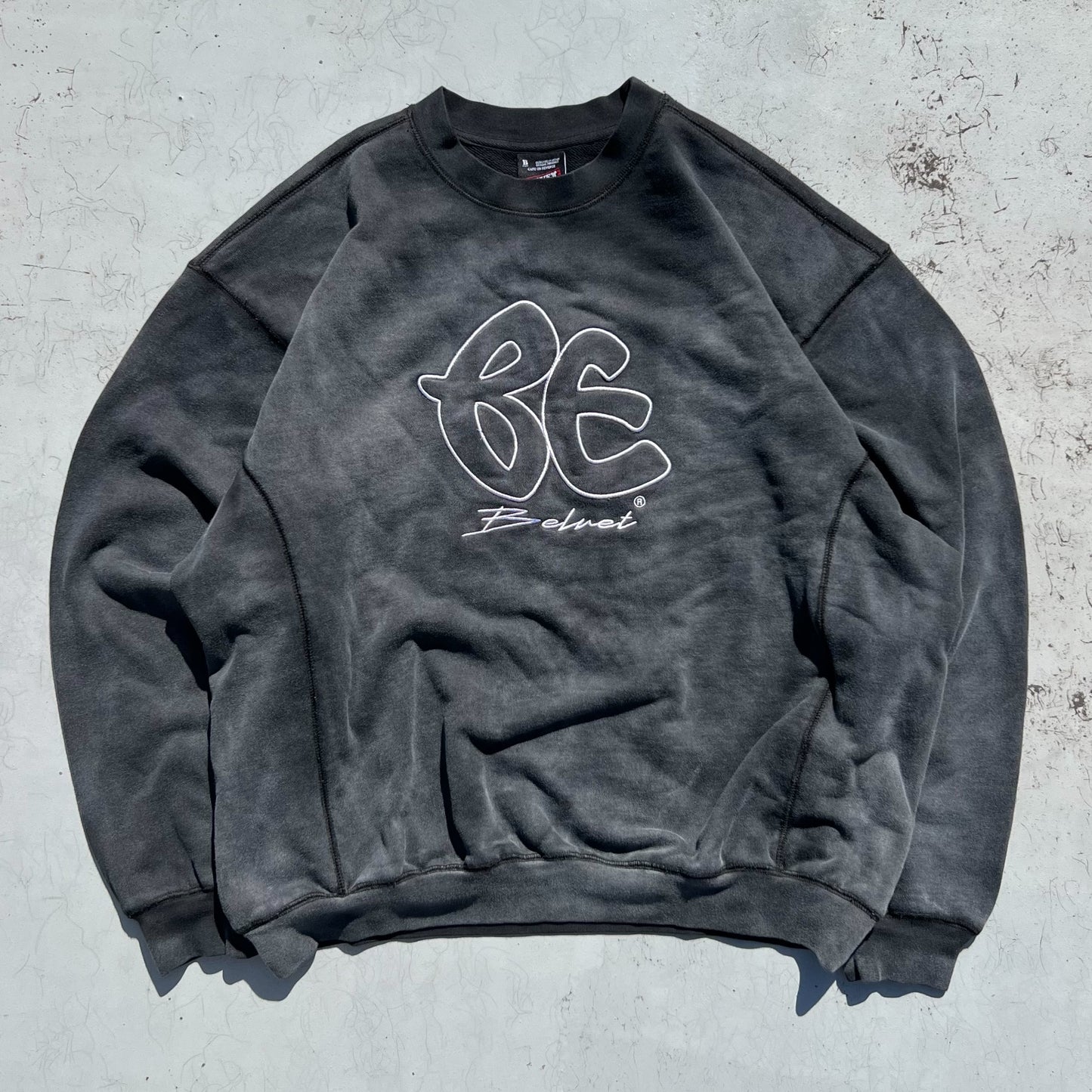 16.2oz BE logo stitch sweat free