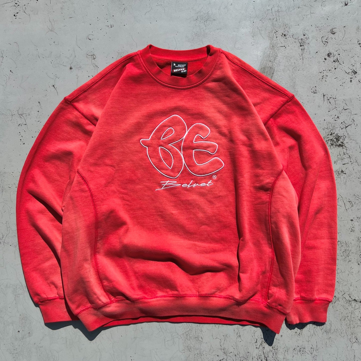 16.2oz BE logo stitch sweat free