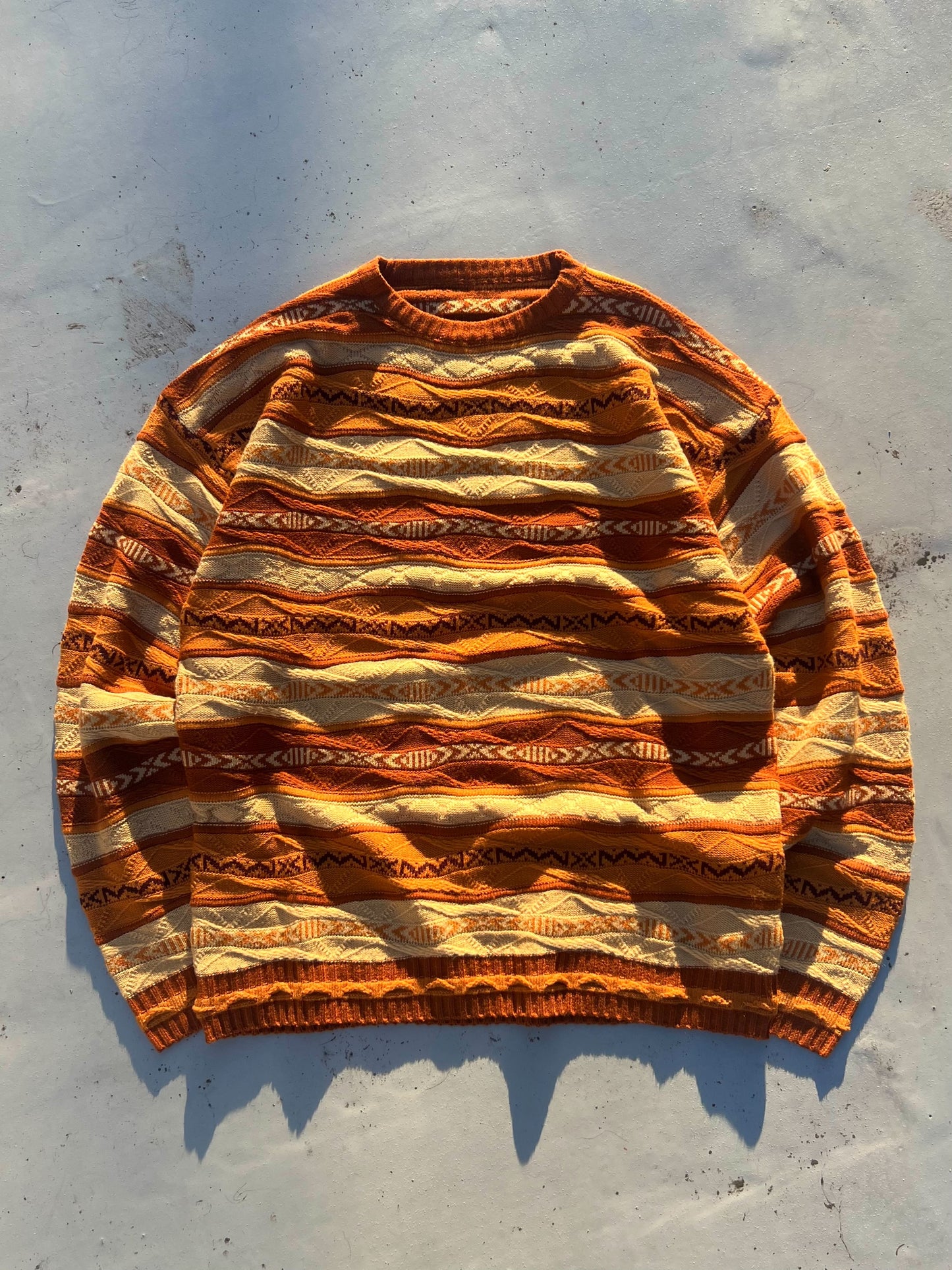 3D Effect striped knit free