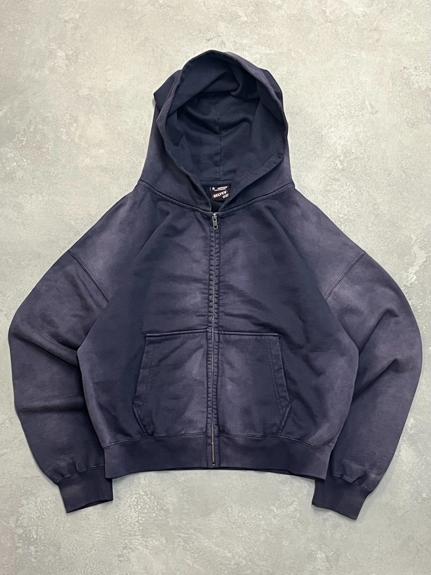 Sun-Faded Zip Hoodie free