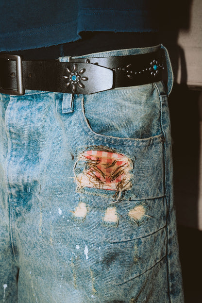 Washed Faded Denim