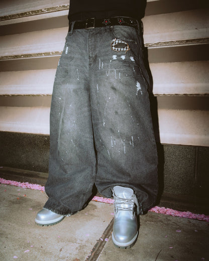 Washed Faded Denim