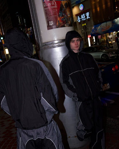 Switched BVT nylon jacket