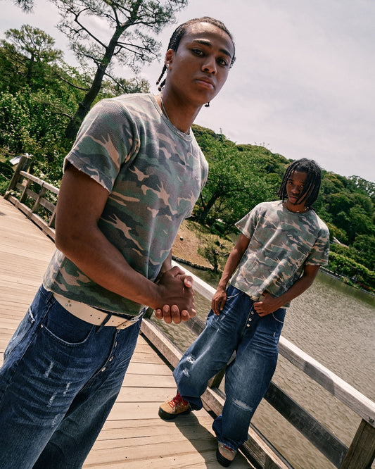 Camo Waffle Thermal SS Tee