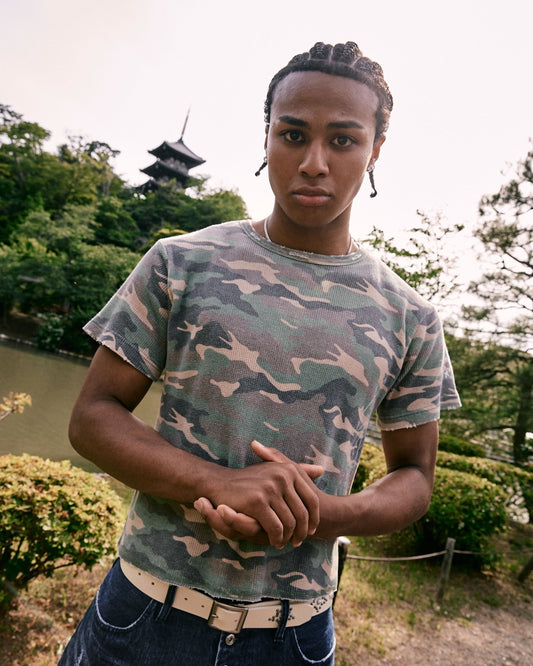 Camo Waffle Thermal SS Tee