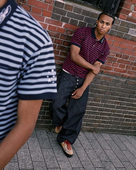 Fine Stripe Polo Shirt