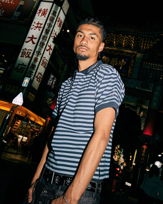 Fine Stripe Polo Shirt