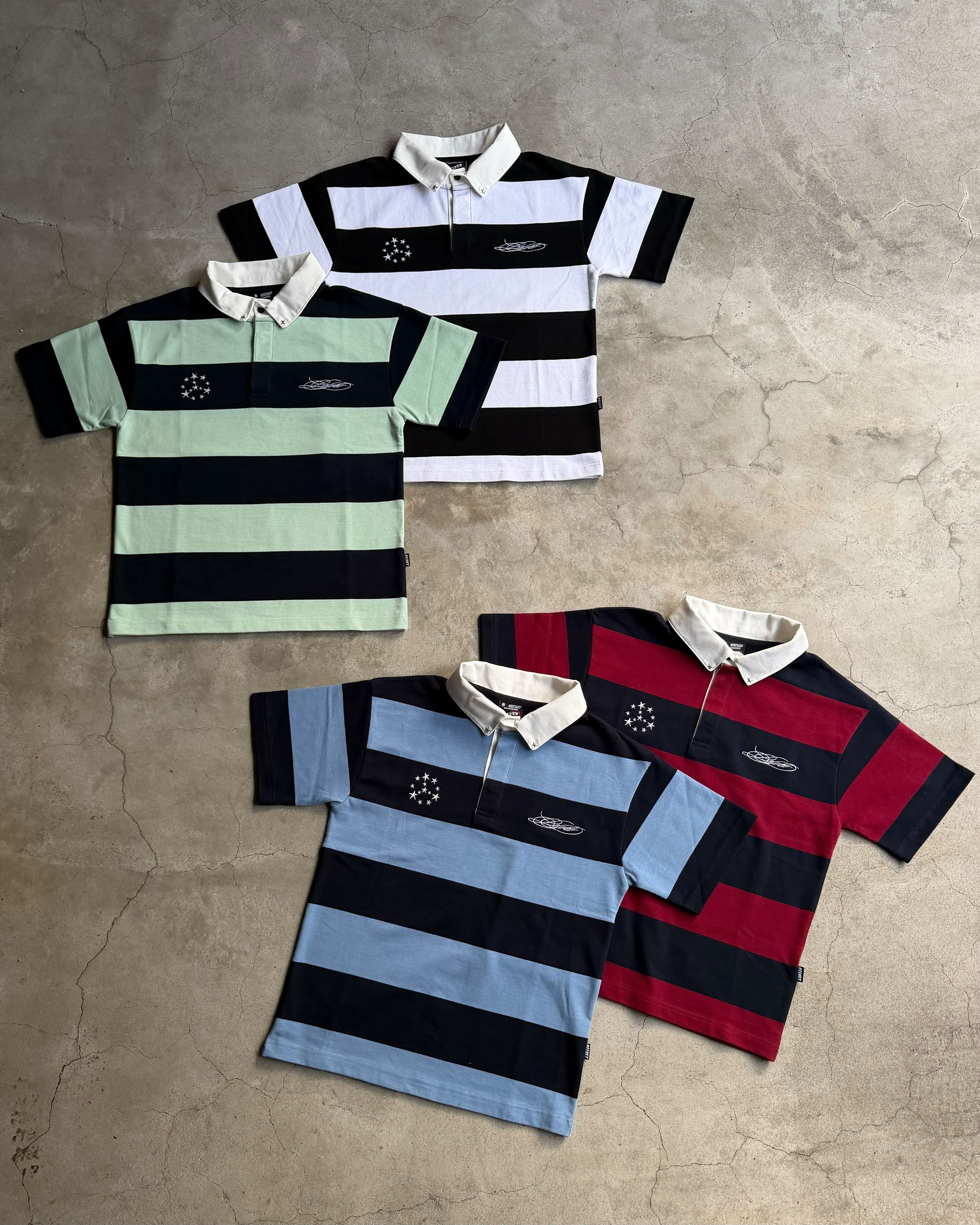 トップス Belvet Heavy Border Polo Heavy Border Polo – BELVET