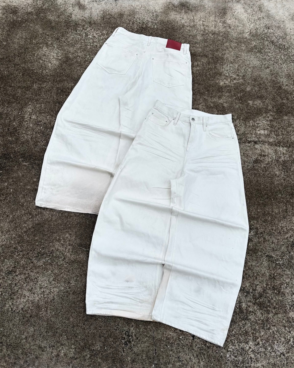 Classic Waxed Denim Pants