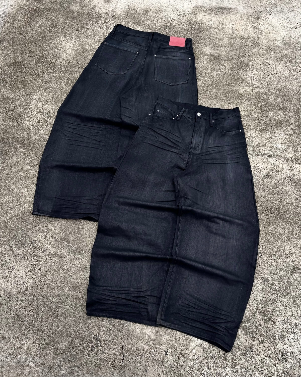 Classic Waxed Denim Pants