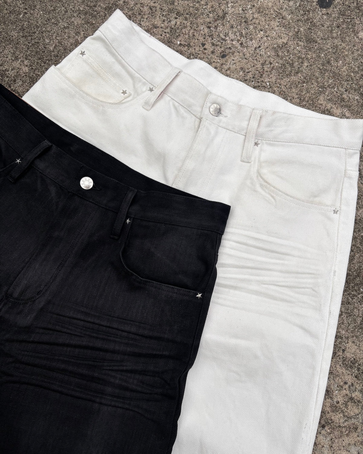 Classic Waxed Denim Pants
