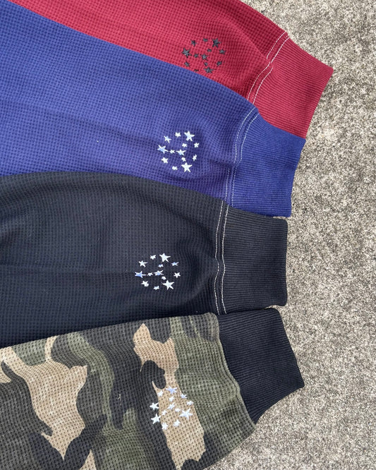 Two-Tone Thermal Zip Hoodie
