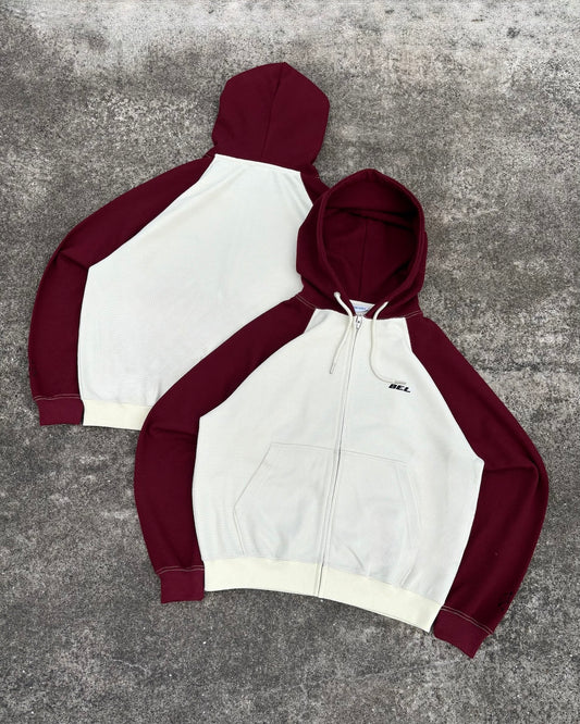 Two-Tone Thermal Zip Hoodie