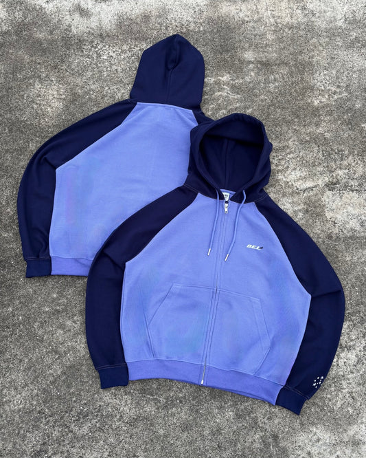 Two-Tone Thermal Zip Hoodie