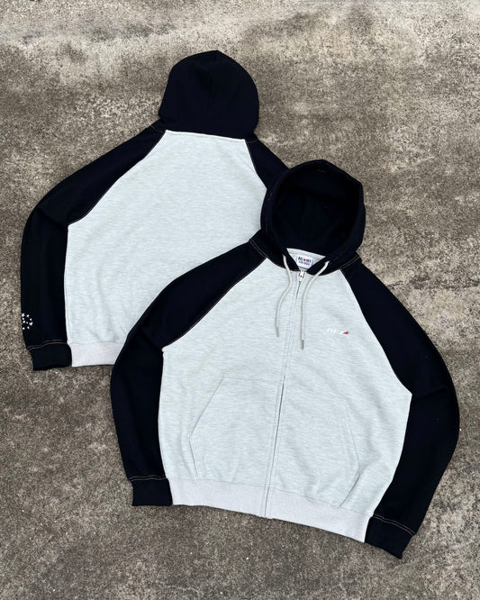 Two-Tone Thermal Zip Hoodie
