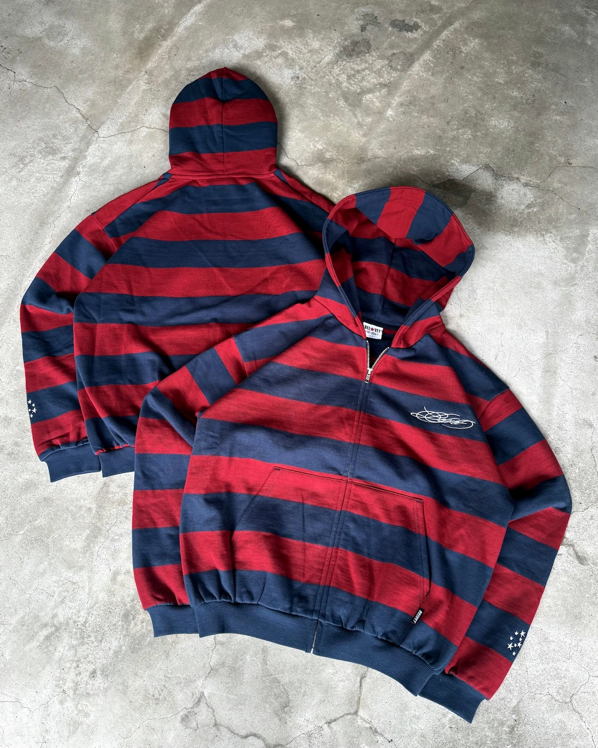 Heavy Border Zip Hoodie