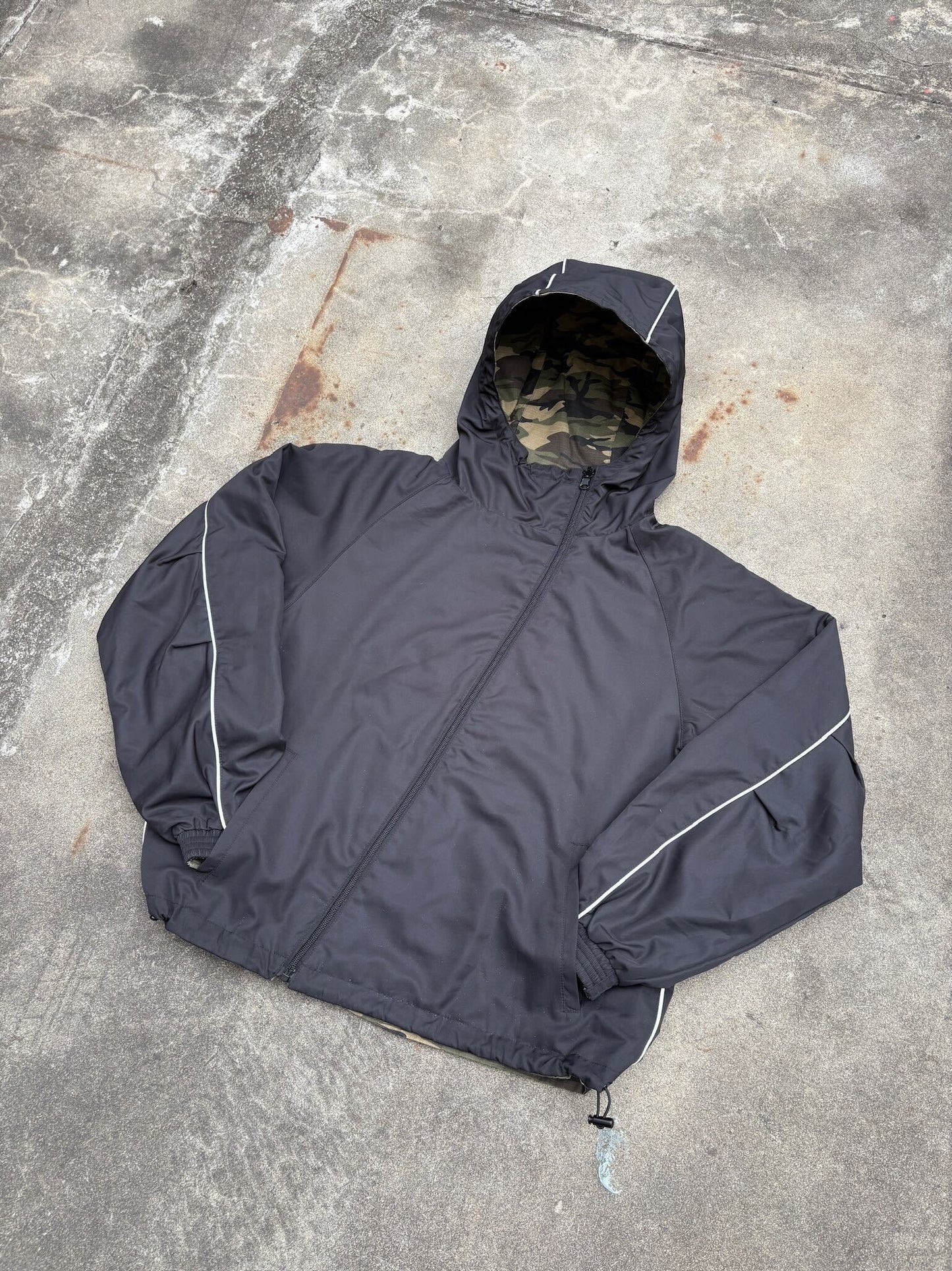 Reversible Nylon Zip Jacket