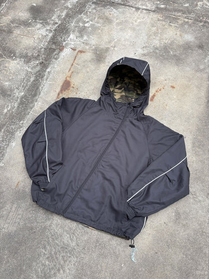 Reversible Nylon Zip Jacket