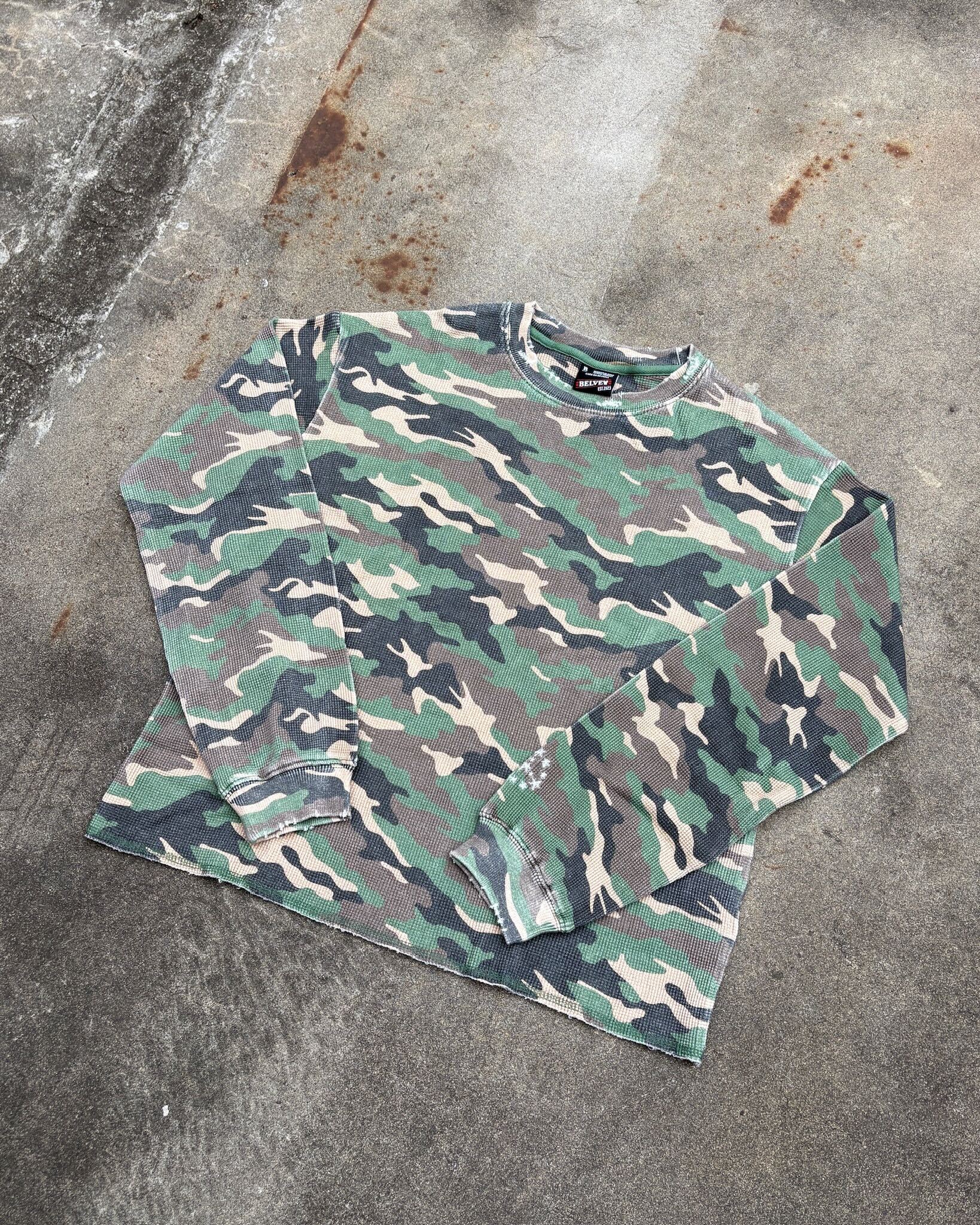 Camo Waffle Thermal LS Tee – BELVET
