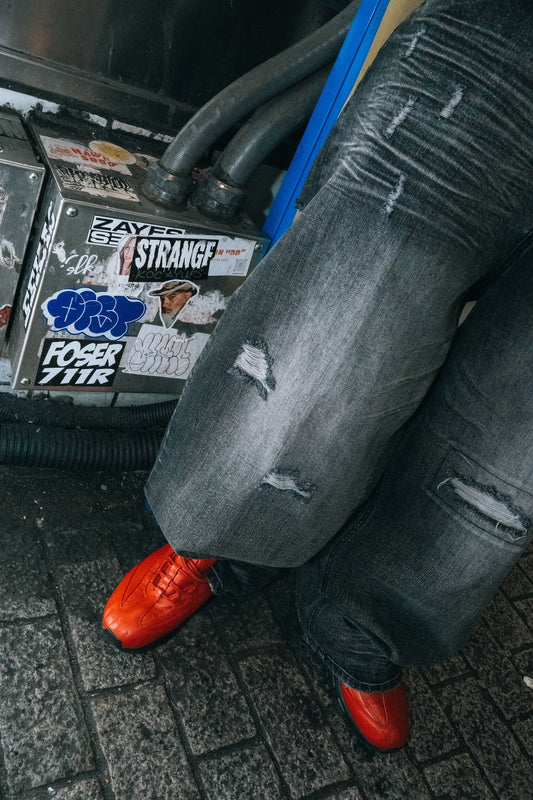 Eroded Baggy Denim