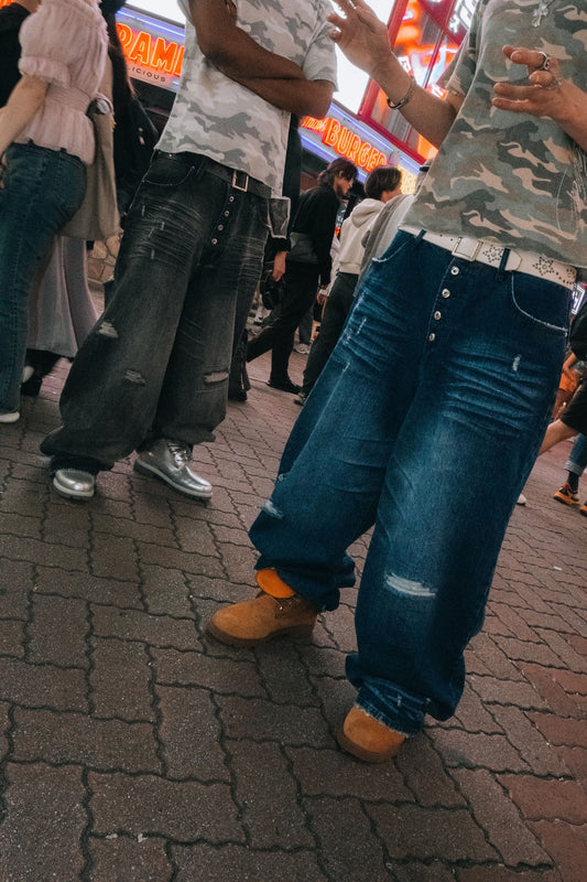 Eroded Baggy Denim