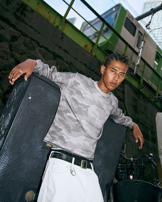 Camo Waffle Thermal LS Tee