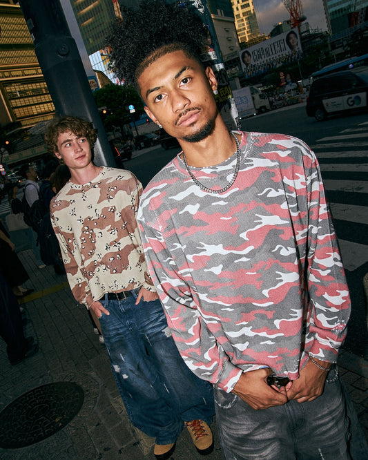 Camo Waffle Thermal LS Tee