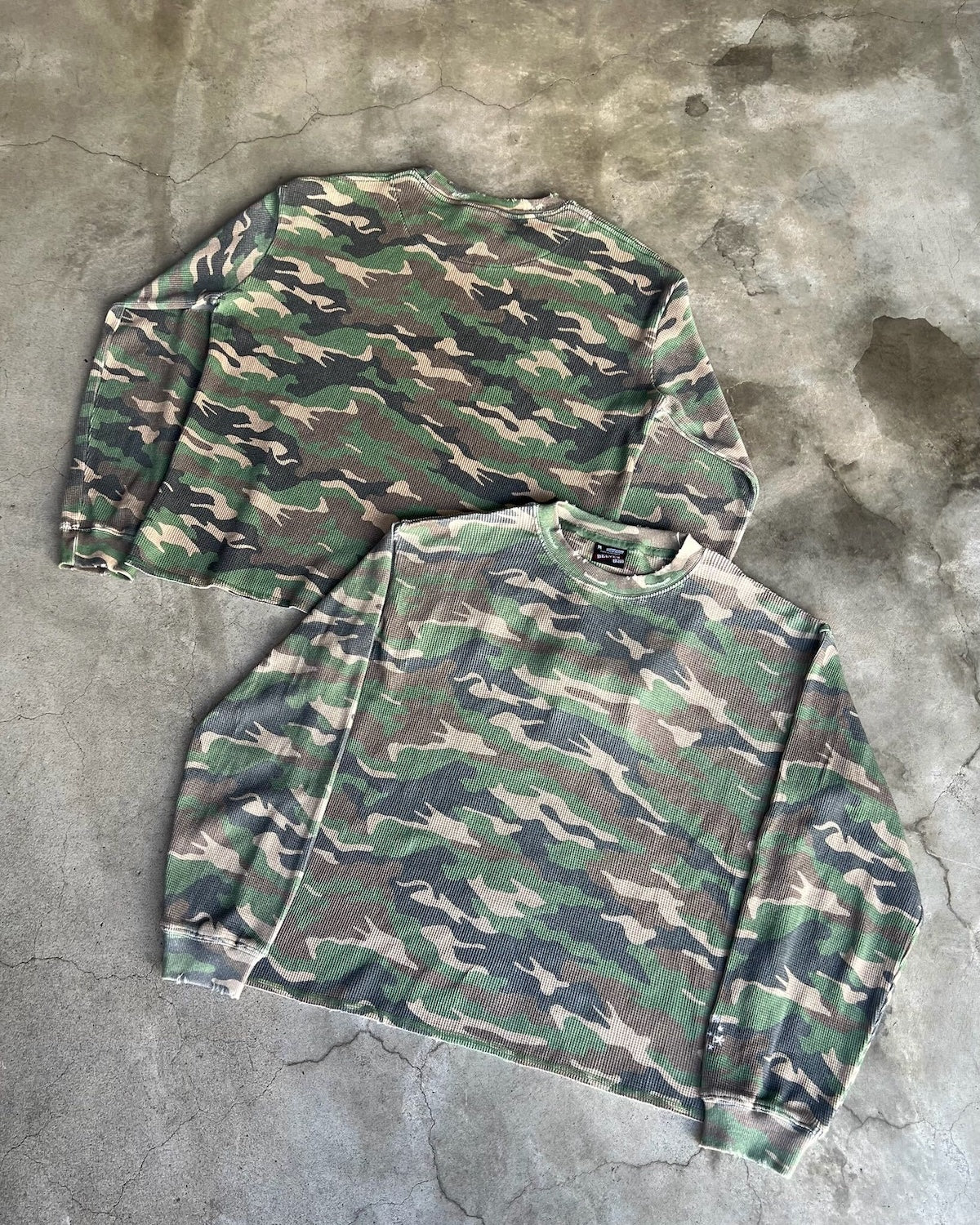 Camo Waffle Thermal LS Tee