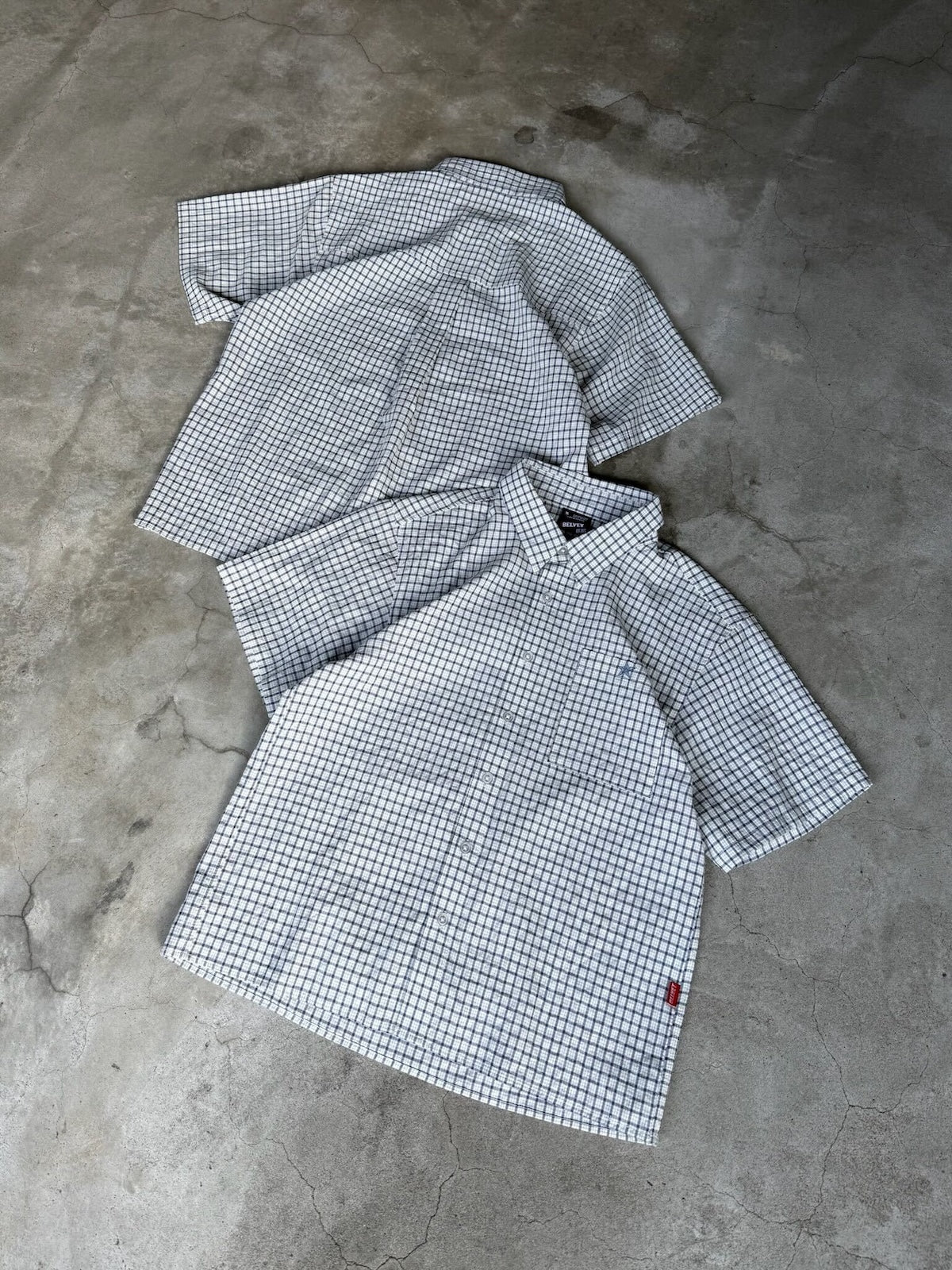 Cropped checkered shirt