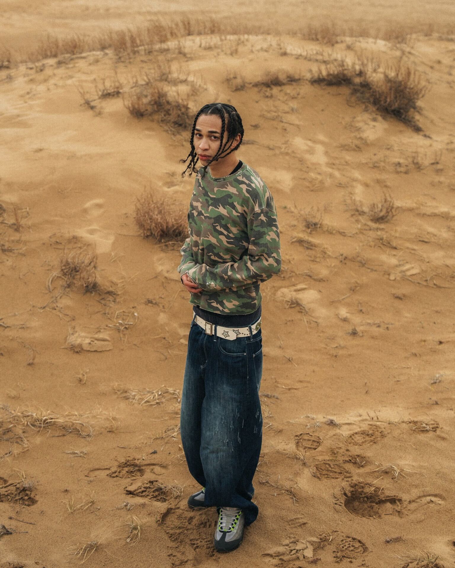 Camo Waffle Thermal LS Tee – BELVET