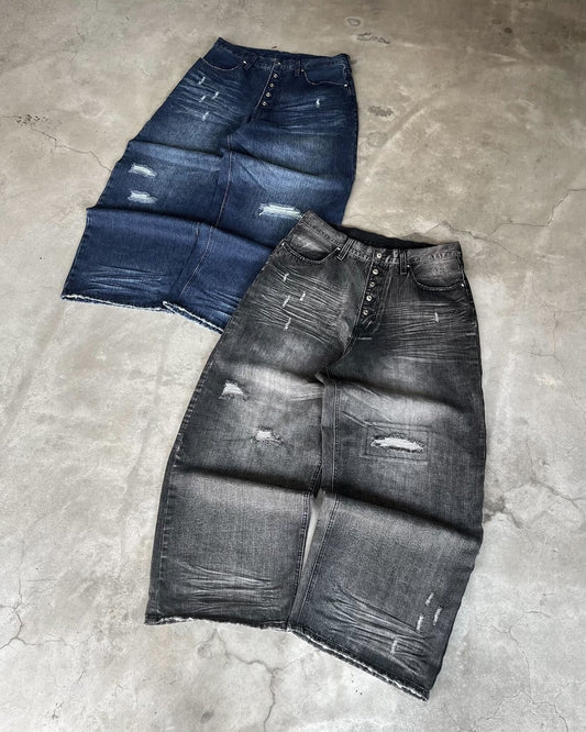 Eroded Baggy Denim