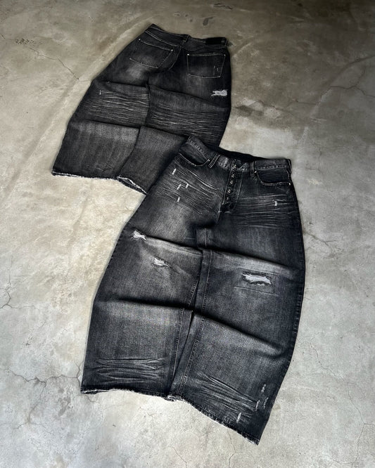 Eroded Baggy Denim