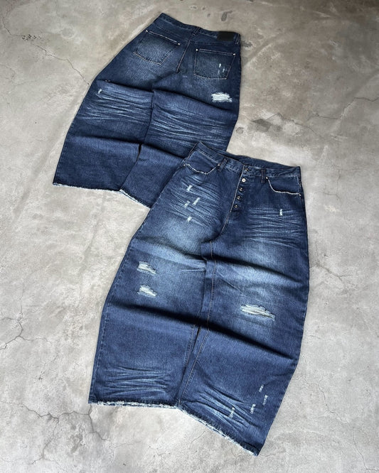 Eroded Baggy Denim