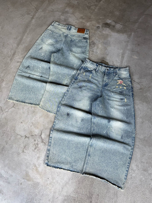 Washed Faded Denim