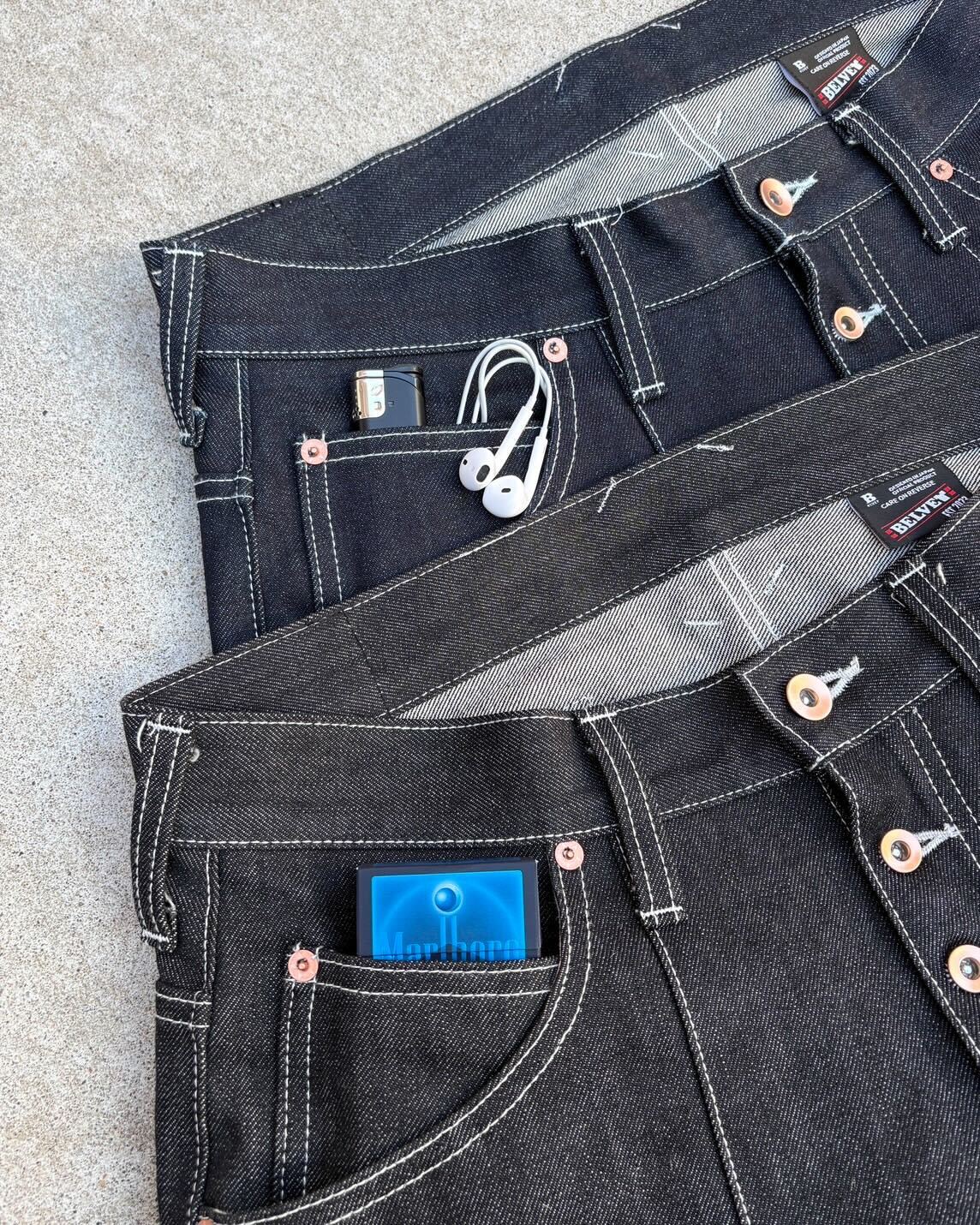 Okayama raw baggy denim – BELVET