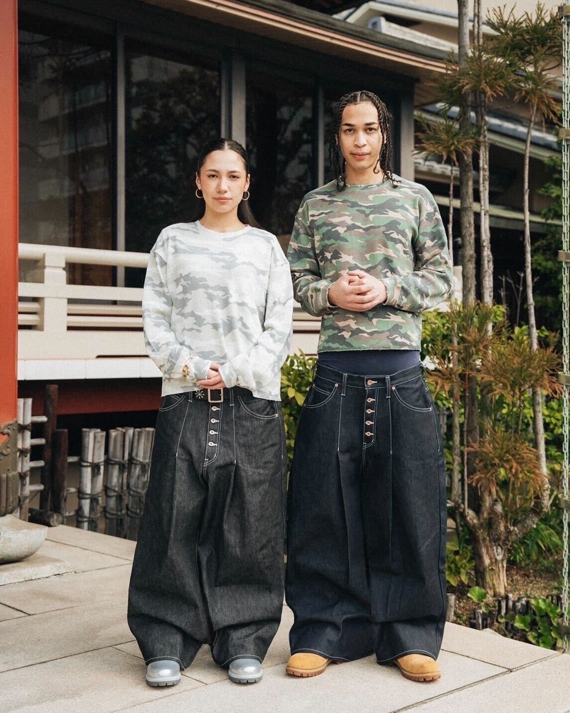 BELVET okayama raw buggy denim ブルー Okayama raw baggy denim – BELVET