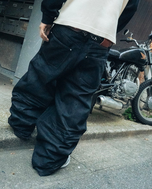 Classic Waxed Denim Pants
