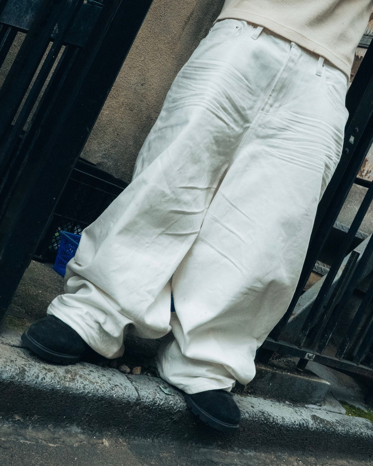 Classic Waxed Denim Pants