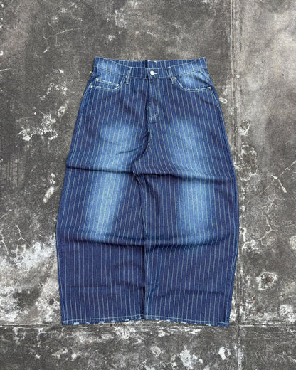 Faded Stripe Denim free