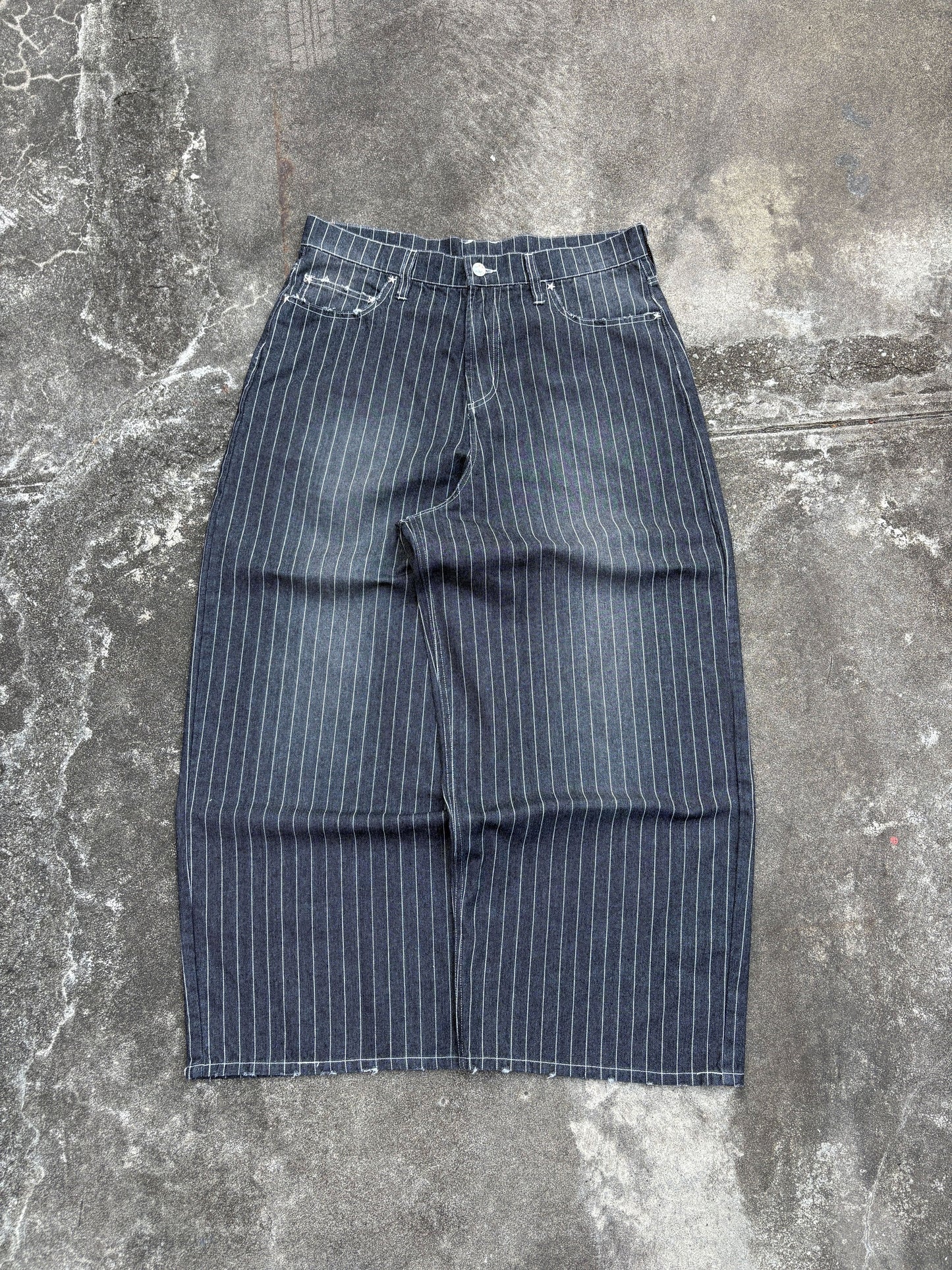 Faded Stripe Denim free