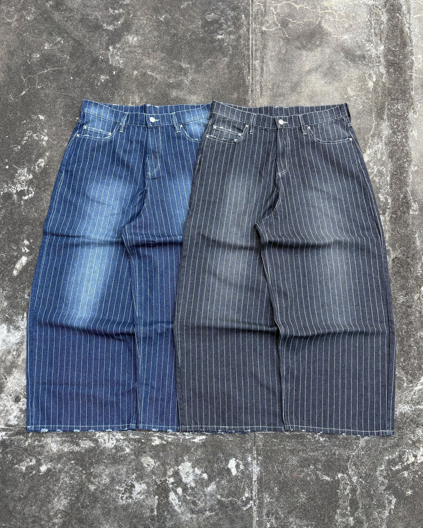 Faded Stripe Denim free