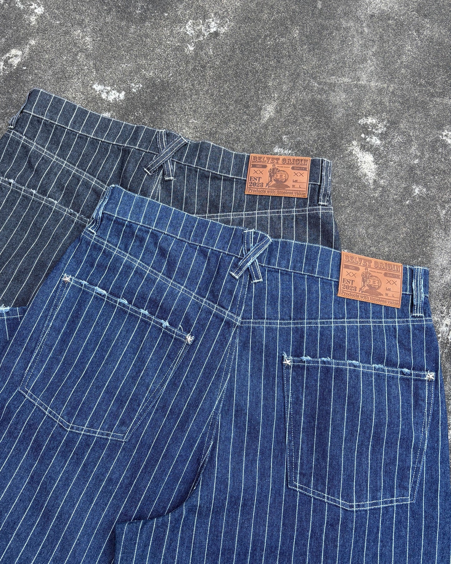 Faded Stripe Denim free