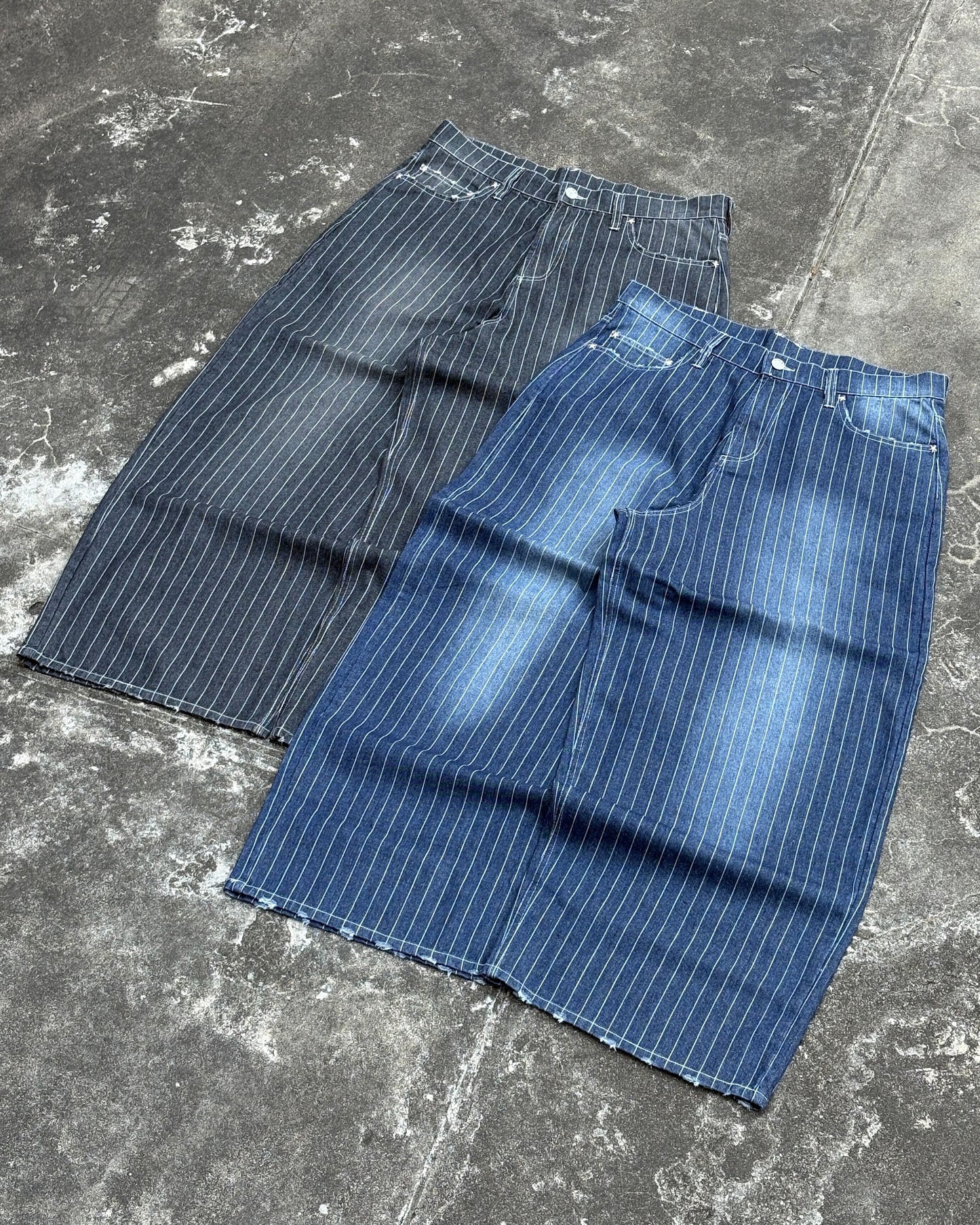 Faded Stripe Denim free